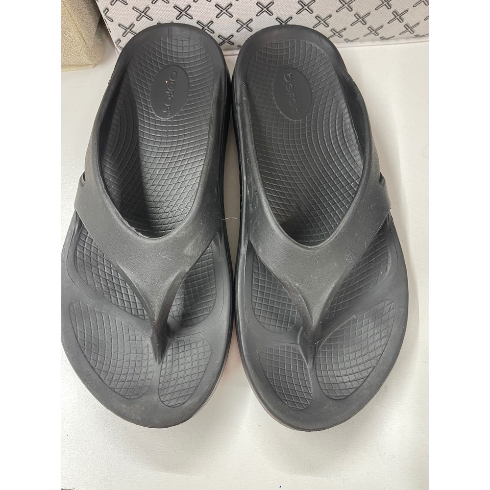 OOFOS OOriginal Recovery Sandals Black Mens 10 Flip Flops OOfos